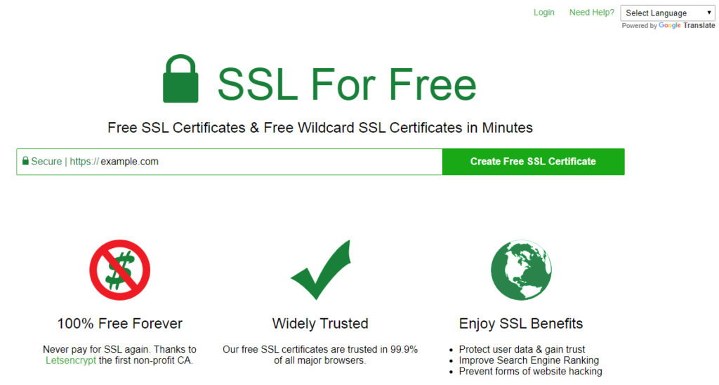 install a free ssl